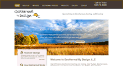 Desktop Screenshot of geothermalbydesign.com