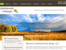 Tablet Screenshot of geothermalbydesign.com